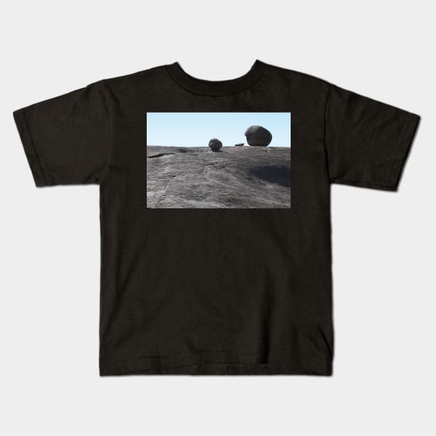 Balancing Rock Formations, Kopjes in Serengeti National Park, Tanzania Kids T-Shirt by Carole-Anne